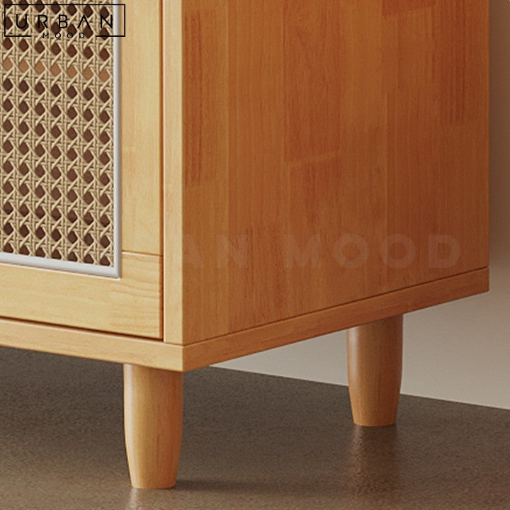 WAN Japandi Solid Wood Storage Bench