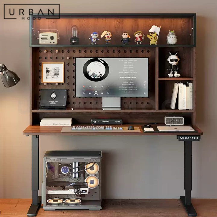 HUY Modern Adjustable Study Table & Shelf