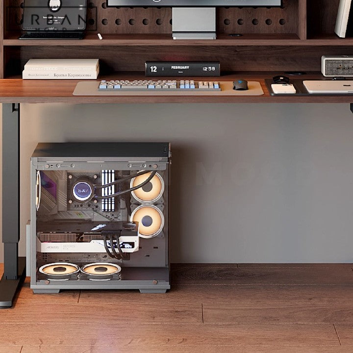 HUY Modern Adjustable Study Table & Shelf