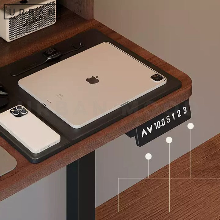 HUY Modern Adjustable Study Table & Shelf