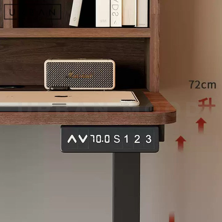 HUY Modern Adjustable Study Table & Shelf