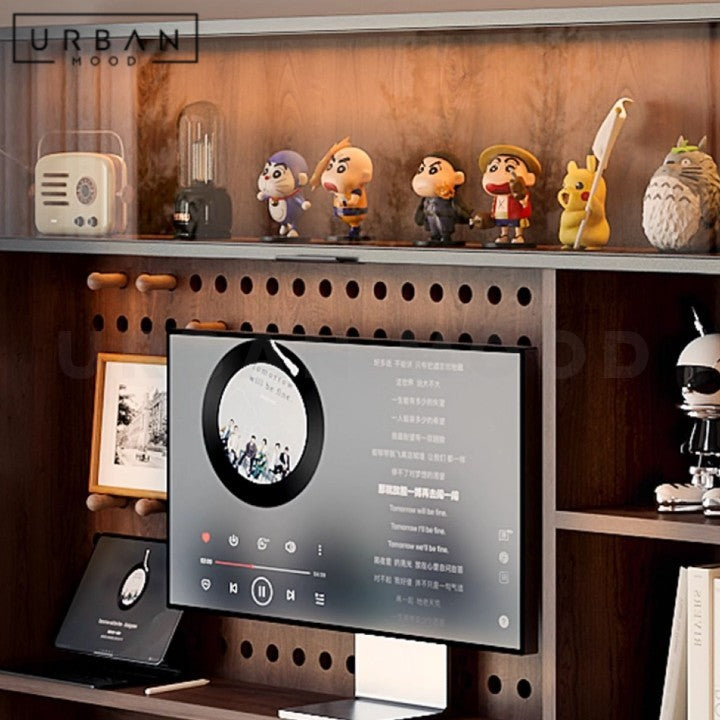 HUY Modern Adjustable Study Table & Shelf