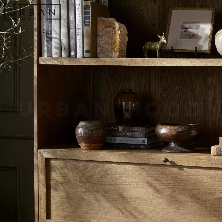 HYLAND Modern Solid Wood Bookshelf