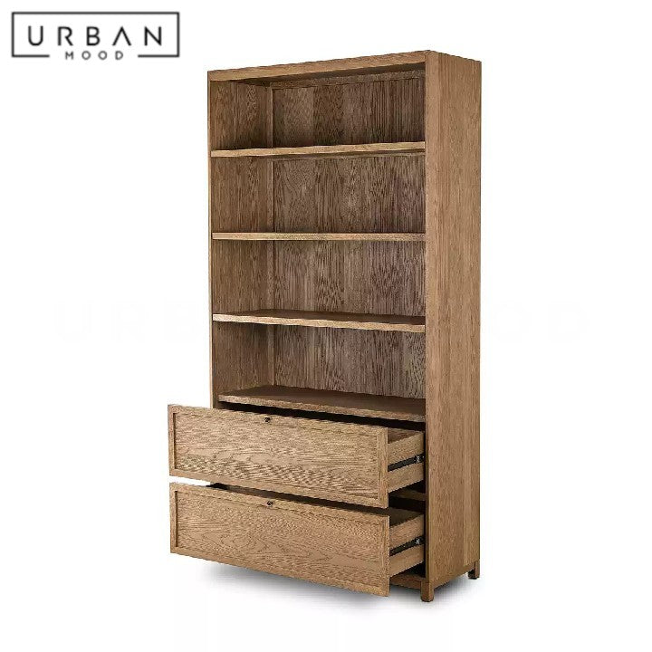 HYLAND Modern Solid Wood Bookshelf