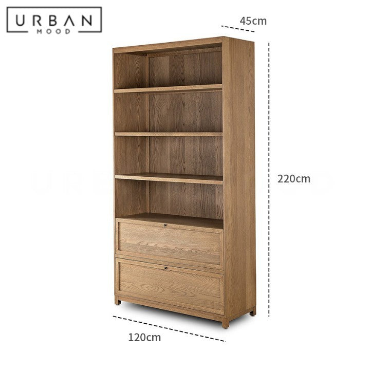 HYLAND Modern Solid Wood Bookshelf