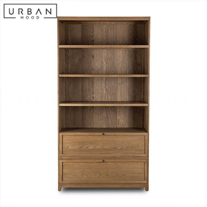 HYLAND Modern Solid Wood Bookshelf