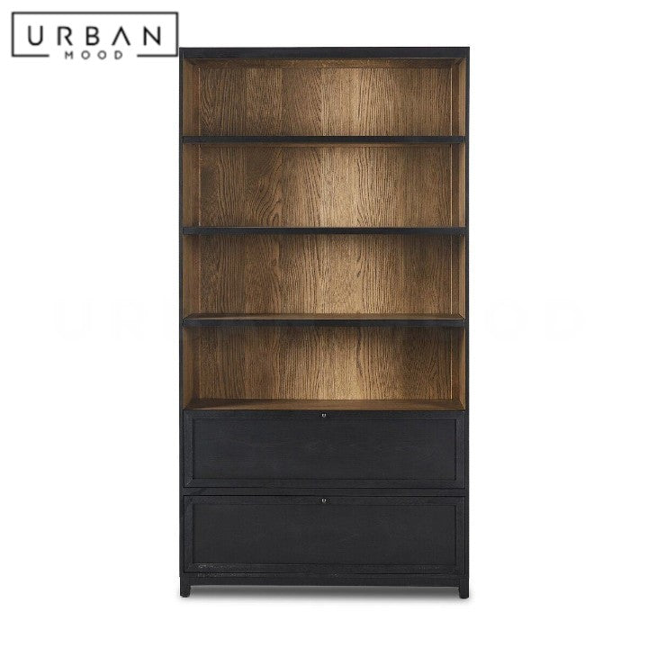 HYLAND Modern Solid Wood Bookshelf