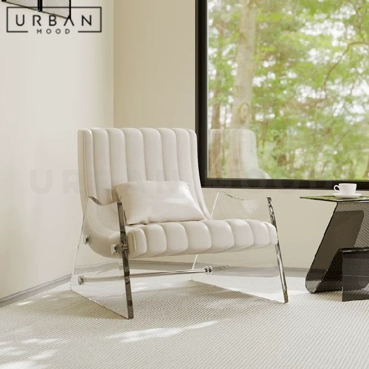 HYSA Modern Leather Lounge Chair