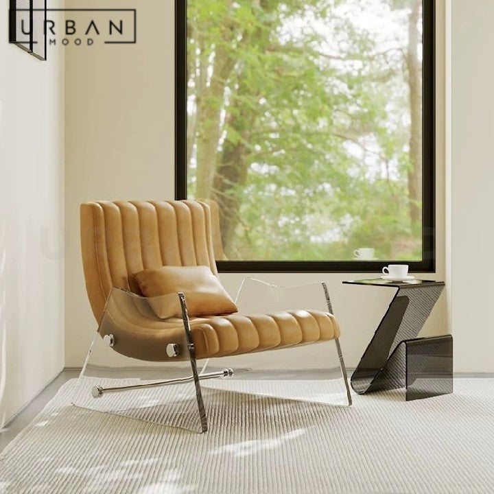HYSA Modern Leather Lounge Chair