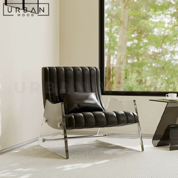 HYSA Modern Leather Lounge Chair