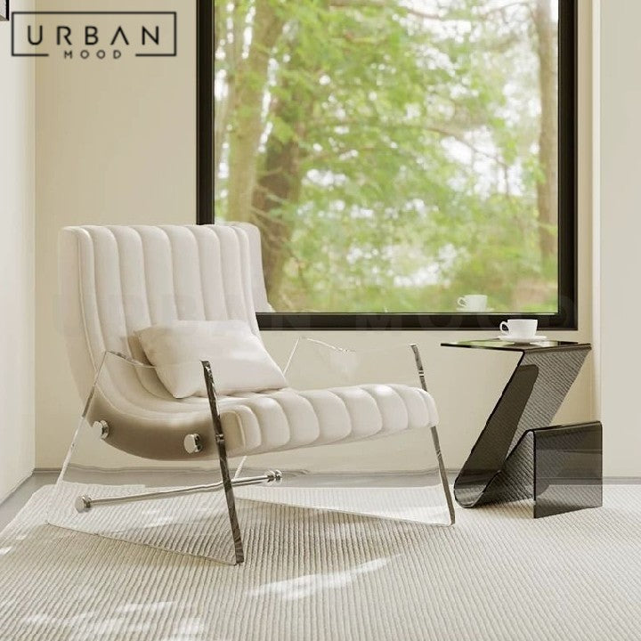 HYSA Modern Leather Lounge Chair