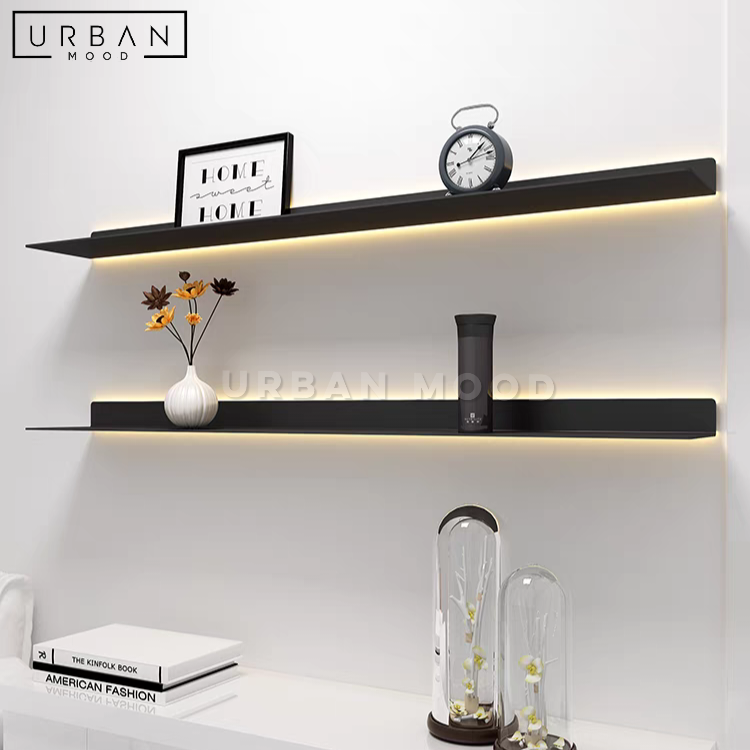 HALO Modern LED Floating Shelf