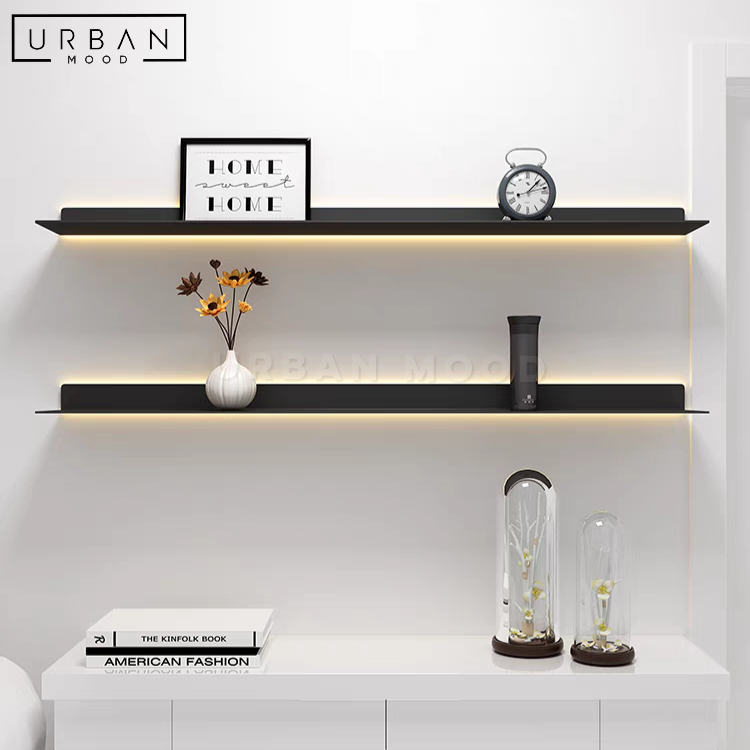 HALO Modern LED Floating Shelf