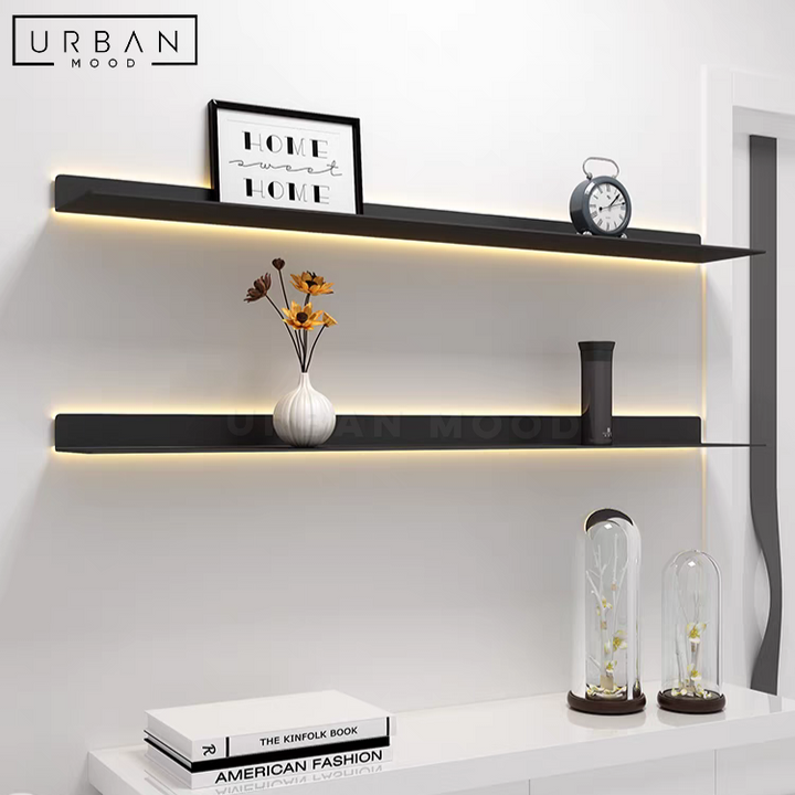 HALO Modern LED Floating Shelf