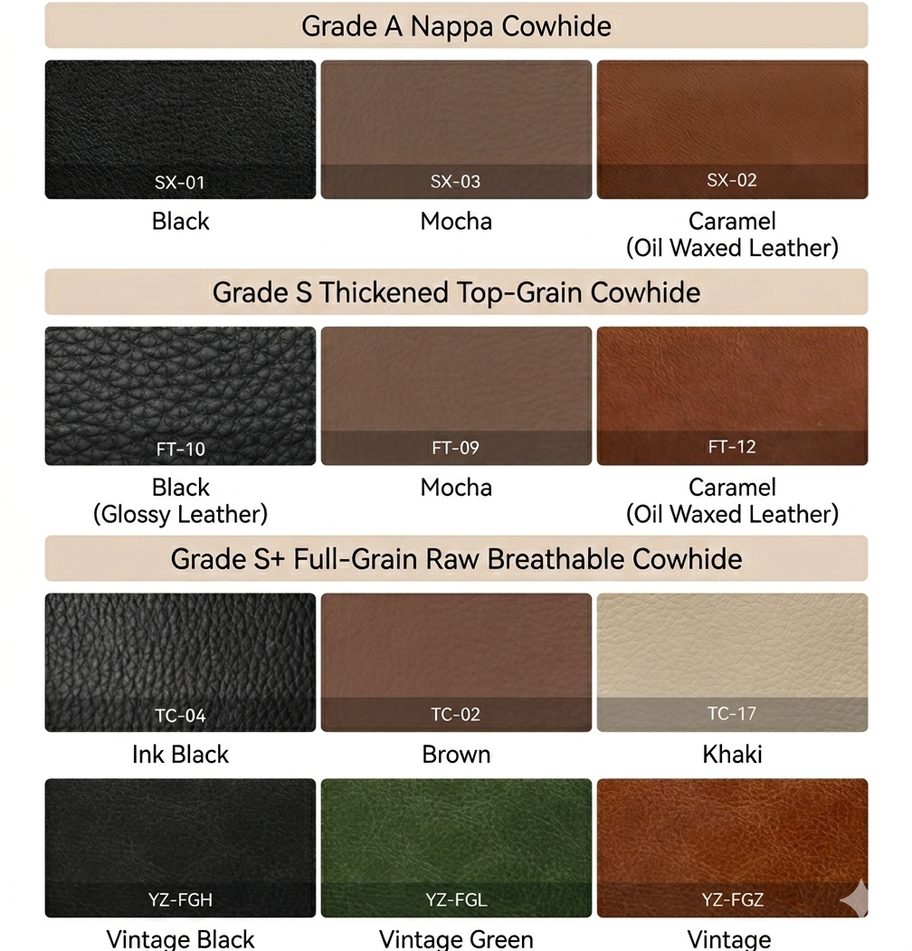 HOND Modern Genuine Leather Sofa