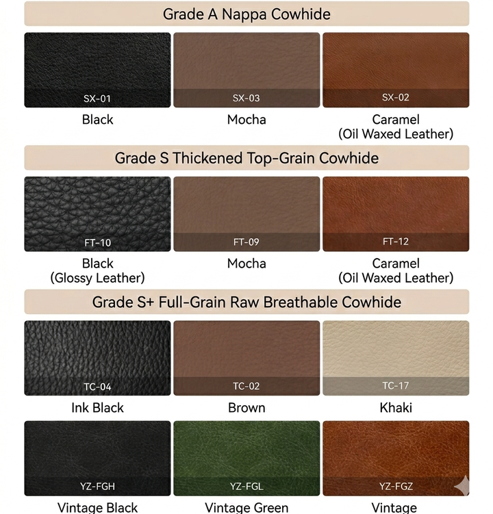 HOND Modern Genuine Leather Sofa
