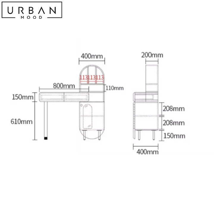 IGNACE Modern Vanity Table