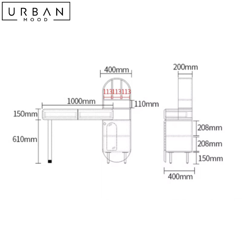 IGNACE Modern Vanity Table