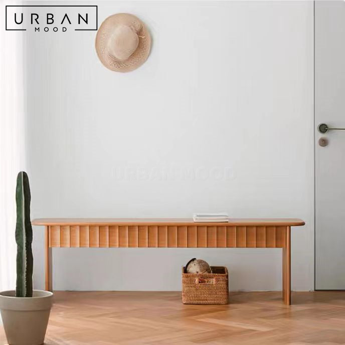 ILLUM Japandi Solid Wood Bench