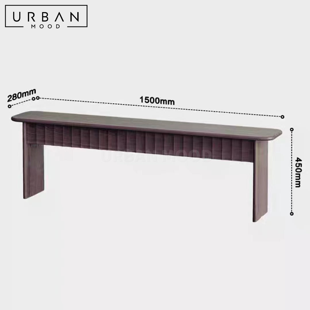 ILLUM Japandi Solid Wood Bench