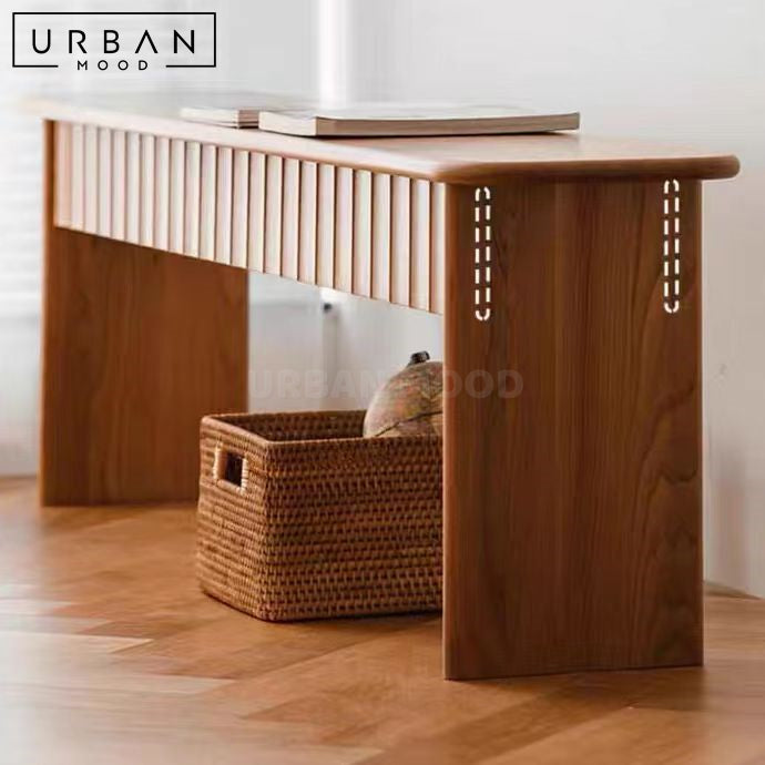 ILLUM Japandi Solid Wood Bench