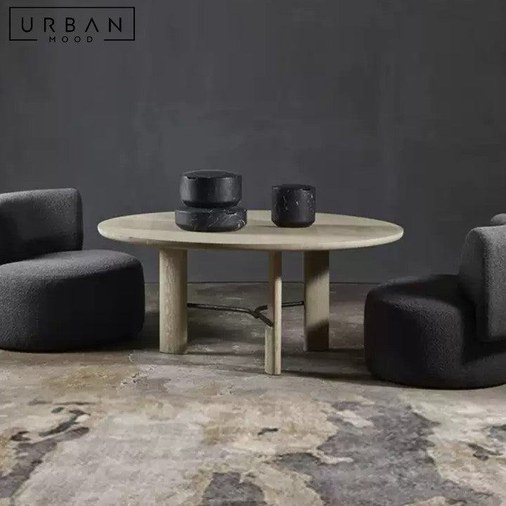 IMBERT Modern Curved Boucle Sofa