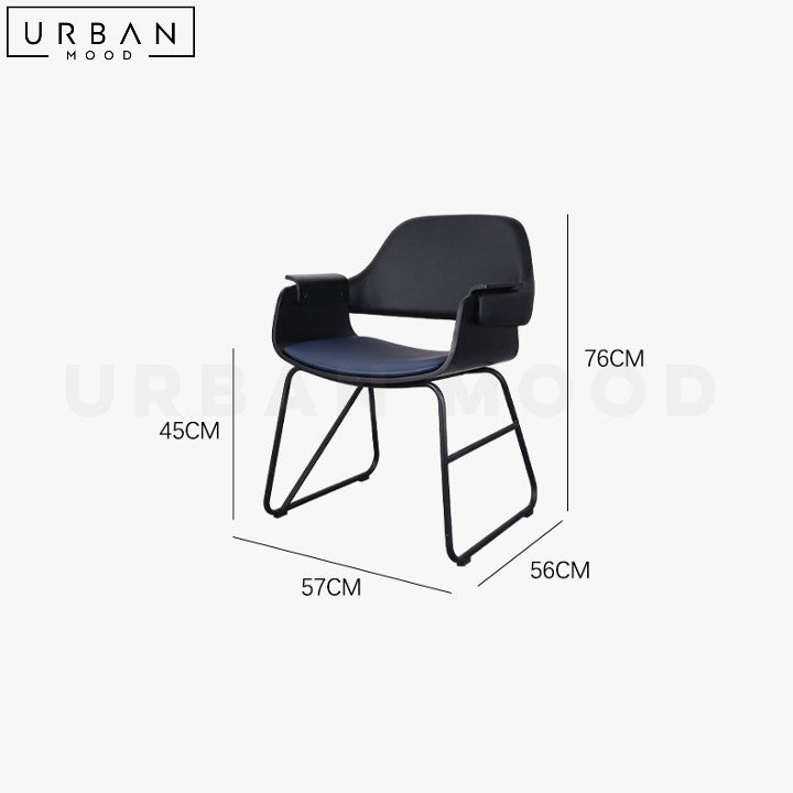 MACCO Modern Leather Dining Chair