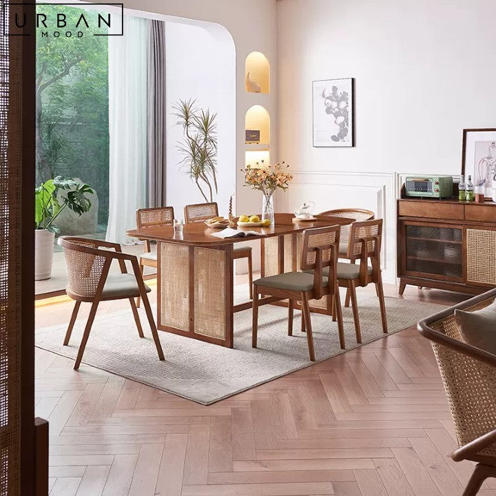 INACIO Japandi Rattan Dining Chair