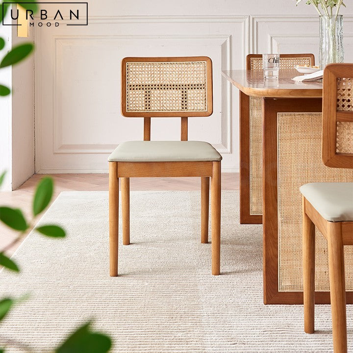 INACIO Japandi Rattan Dining Chair – Urban Mood