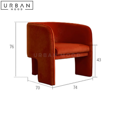 INDICA Eclectic Velvet Armchair