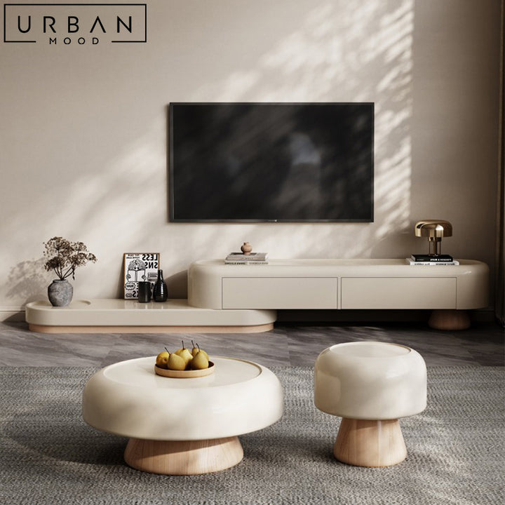 IONE Japandi TV Console & Coffee Table