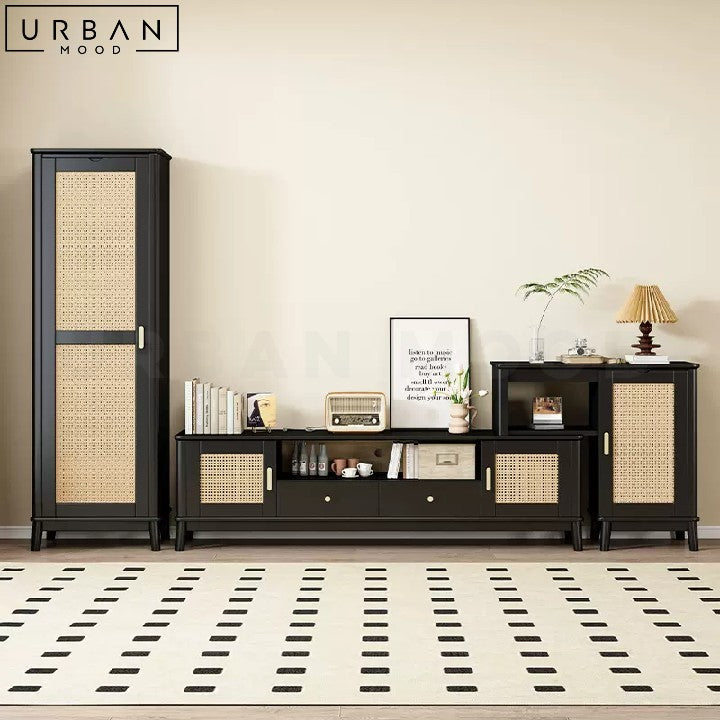 IPSEN Japandi Rattan TV Console