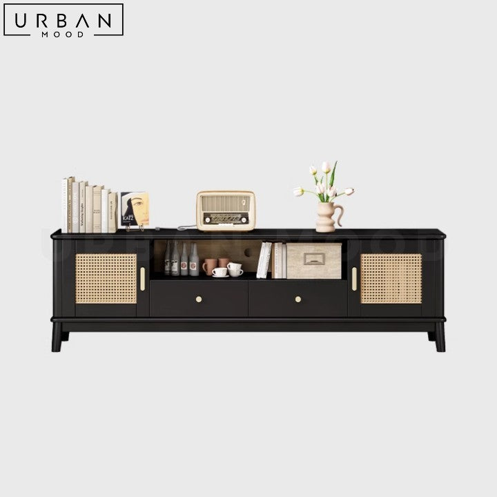 IPSEN Japandi Rattan TV Console