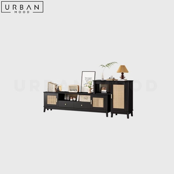 IPSEN Japandi Rattan TV Console