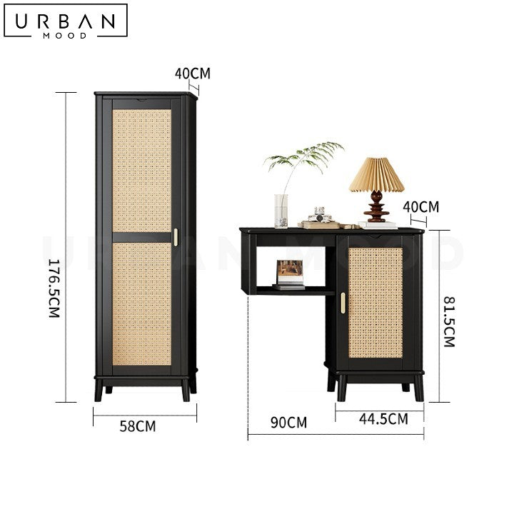 IPSEN Japandi Rattan TV Console