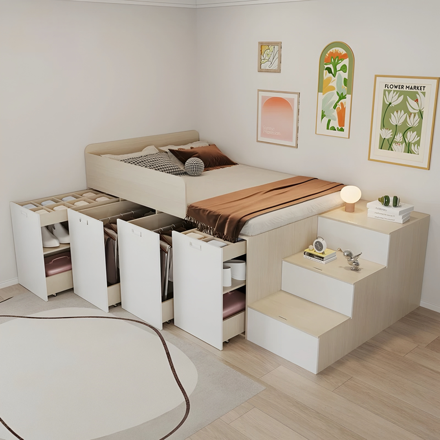 SOLVA Modern Multipurpose Storage Bedframe - Urban Mood Singapore