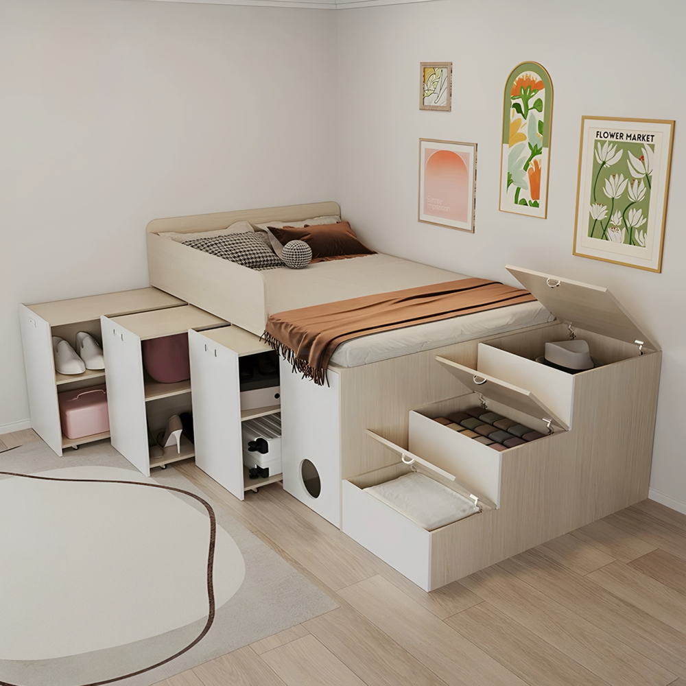 SOLVA Modern Multipurpose Storage Bedframe - Urban Mood Singapore