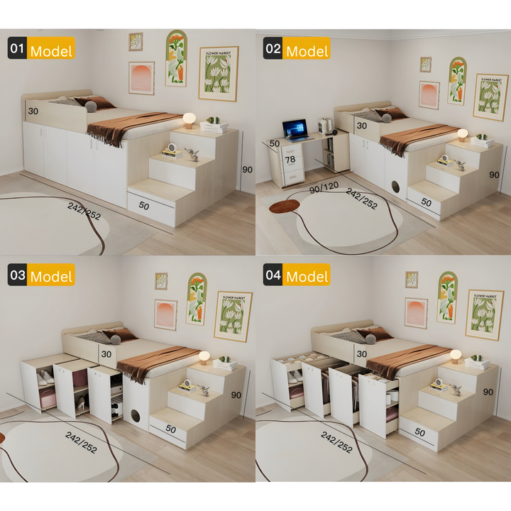 SOLVA Modern Multipurpose Storage Bedframe - Urban Mood Singapore