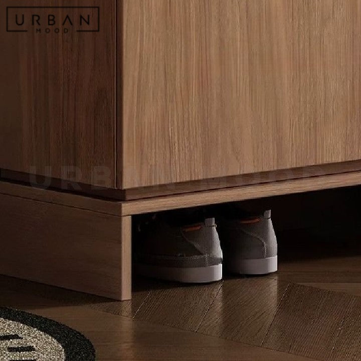 SUKI Modern Solid Wood Shoe Cabinet