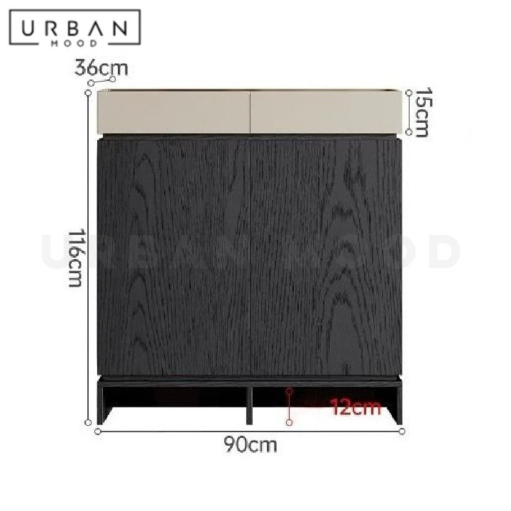 SUKI Modern Solid Wood Shoe Cabinet