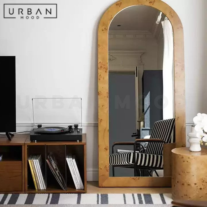 SUFI Rustic Solid Wood Full Length Mirror