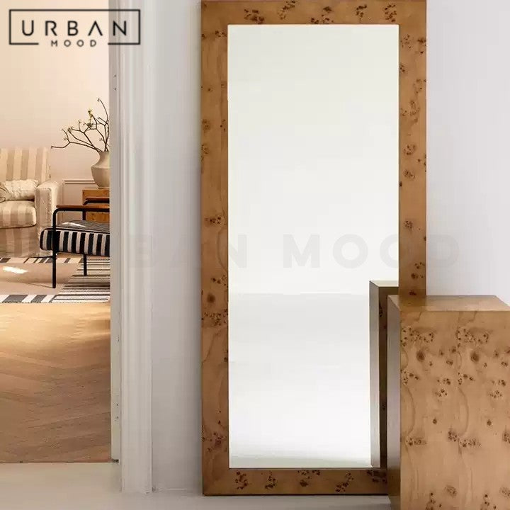 SUFI Rustic Solid Wood Full Length Mirror