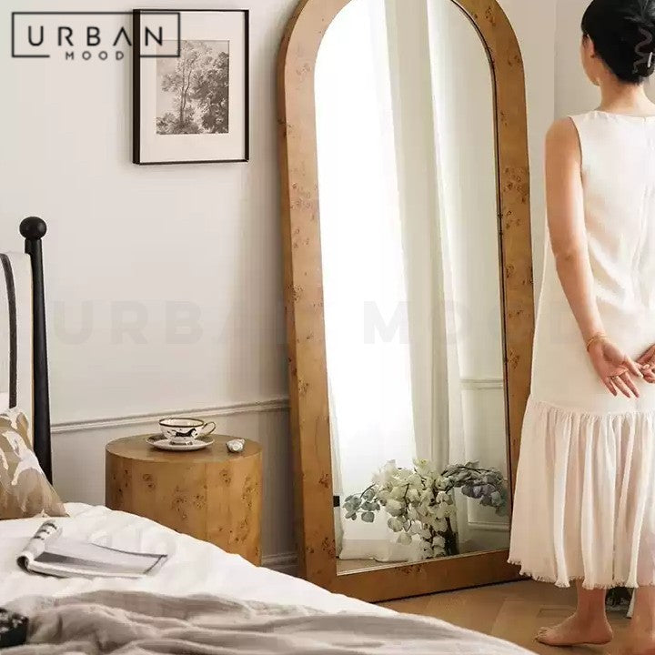 SUFI Rustic Solid Wood Full Length Mirror