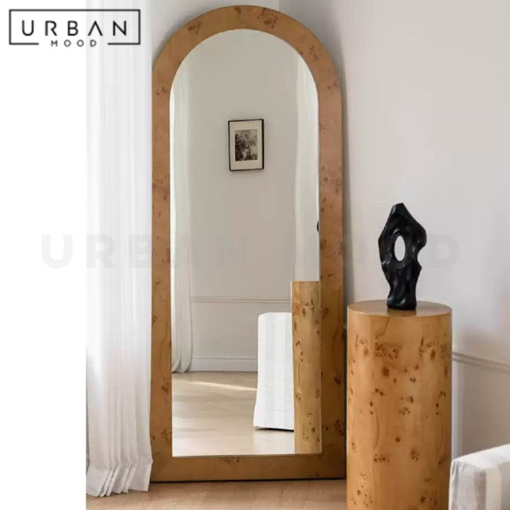 SUFI Rustic Solid Wood Full Length Mirror