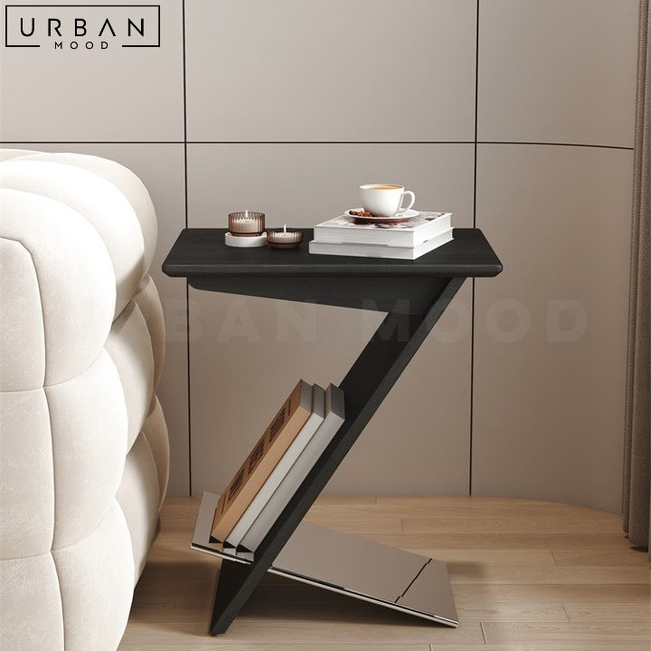 ISYAKU Modern Solid Wood End Table