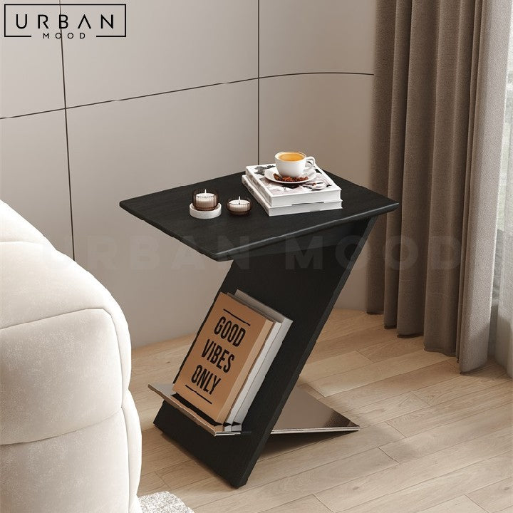 ISYAKU Modern Solid Wood End Table