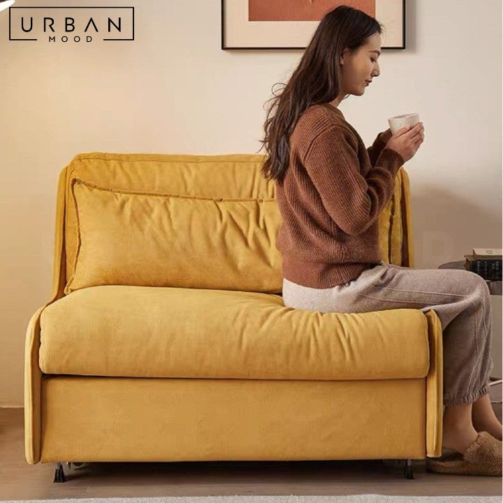 IVANNA Modern Fabric Sofa Bed (Scratch-Resistant)