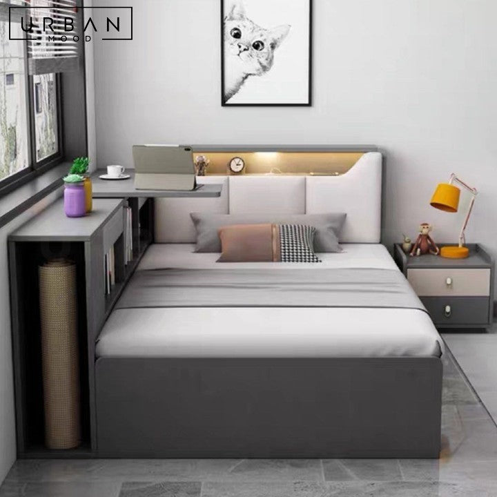 IVANY Modern Multipurpose Storage Bedframe