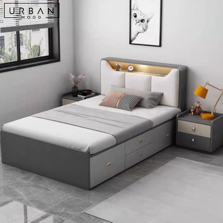 IVANY Modern Multipurpose Storage Bedframe