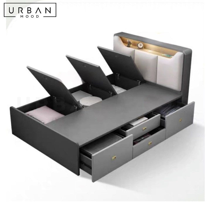 IVANY Modern Multipurpose Storage Bedframe